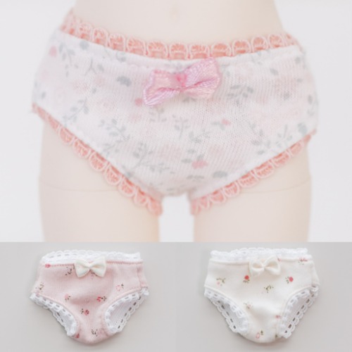 [Bebe/USD] Flower Panties Pink/Indie Pink/Cream