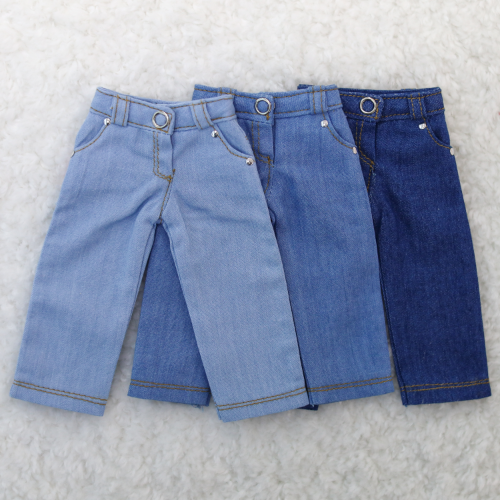 [Bebe] Denim wide pants Ice blue/blue/Dark blue