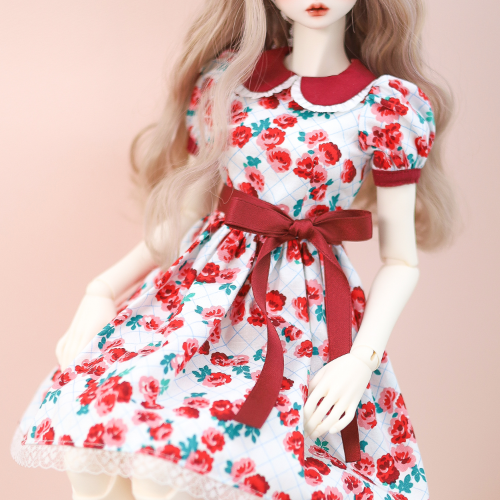 [Honey/SD] Collar Dress (Rose)