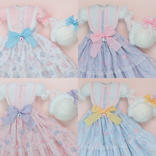 [SD9-13] Sweet KittyWhite/Violet/Pink/Sky blue