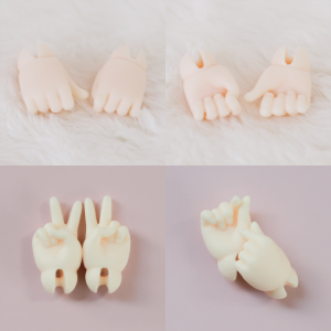 Chibi Hand Parts (16cm) 拳头手, 剪刀手, 小比心手
